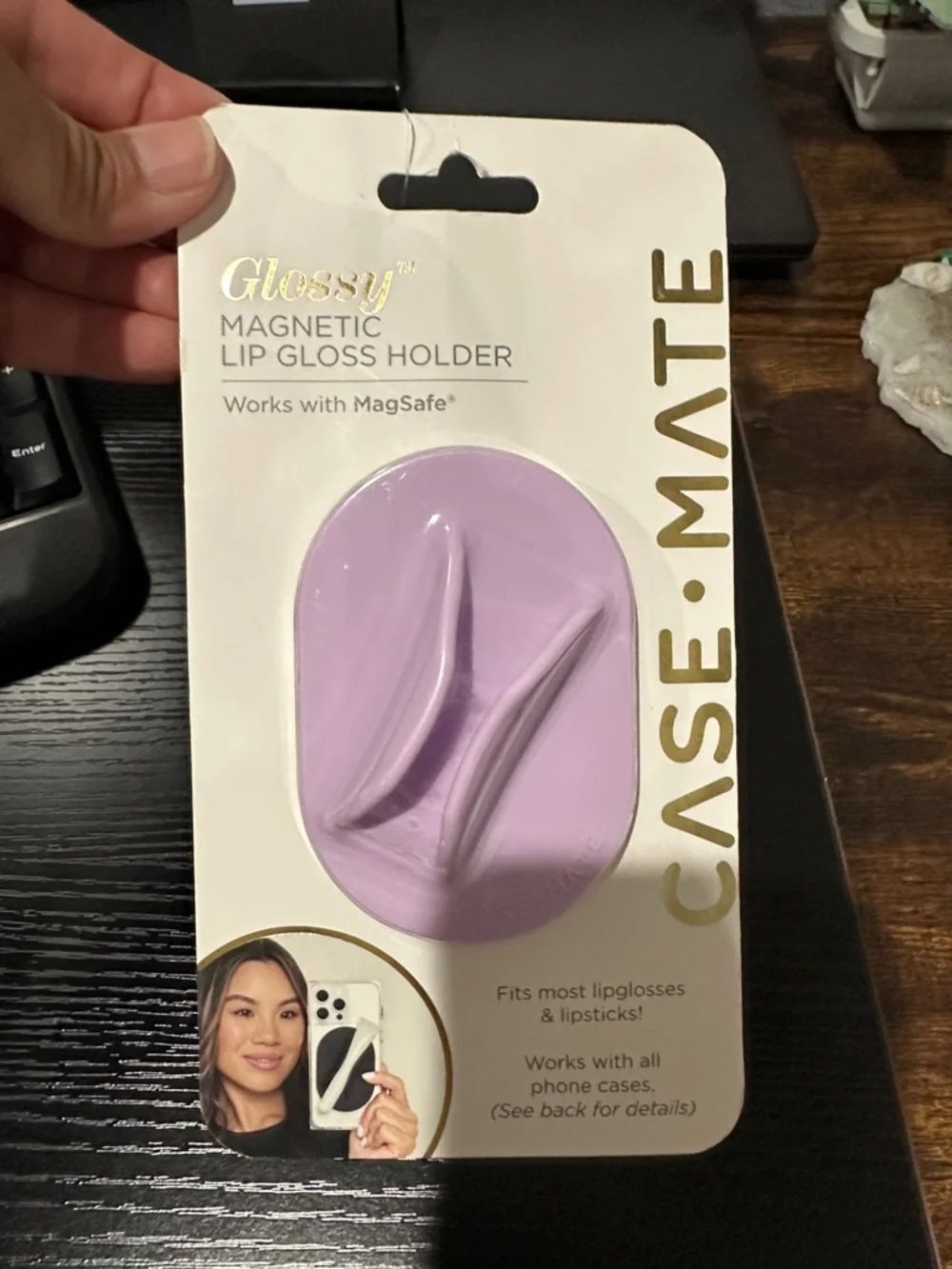 case-mate Glossy Magnetic Lip Gloss Holder - Lavender